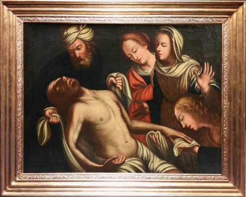 La lamentation sur le Christ - Atelier Francesco Rizzo de Santacroce (1485-1545) - Tableaux et dessins Style Renaissance